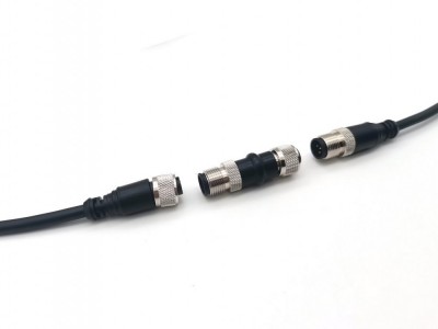 4芯公头直式 M12连接器A编码预制型图4