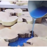 树脂河流桌 木头工艺品 千京水晶胶 千京牌胶水