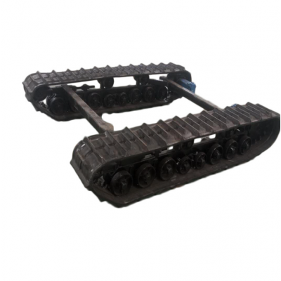 智能机器橡胶履带式底盘 农用果园运输自走式钢制履带底盘可定制图2