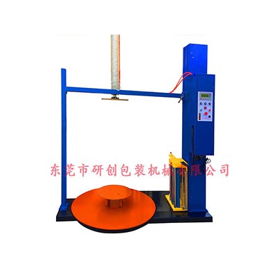 预拉伸型缠绕机 深圳薄膜缠绕机 缠膜机型号 胶管缠绕机视频图3