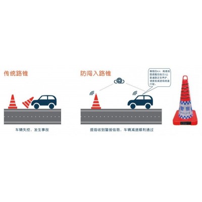 江西led路锥 充电式发光路锥 交通发光锥形筒厂家图4