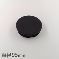圆钢管塑料堵头DN95圆管塞钢管塞管脚