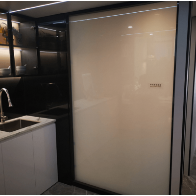 透光率智能雾化玻璃 双层钢化夹胶 写字楼酒店隔断图2