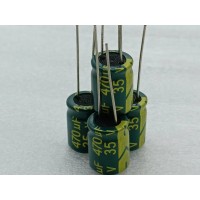 直插电解电容35V470UF高频低阻滤波电