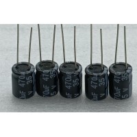 直插电解电容35V470UF高频低阻滤波电