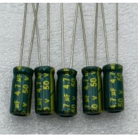 直插电解电容50V4.7UF高频低阻滤波电