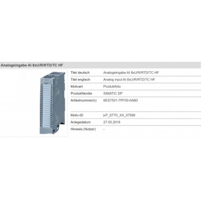 供应全新原装西门子6ES7531-7PF00-0AB0 S7-1500模拟输入模块图4