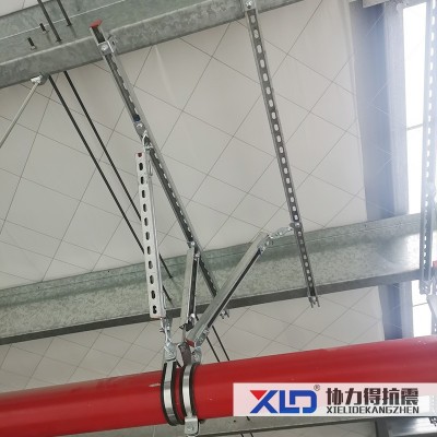 咸宁抗震支架/消防管道抗震支架/给排水管道抗震支架项目案例图4