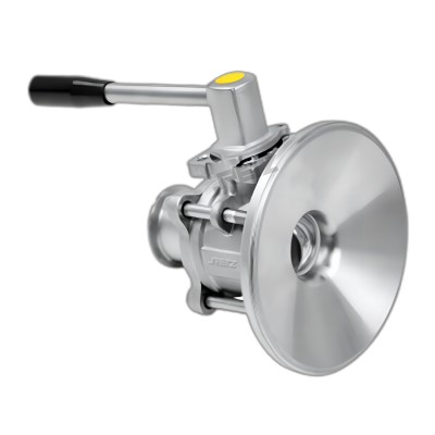 进口卫生级罐底球阀 气动罐底球阀图2