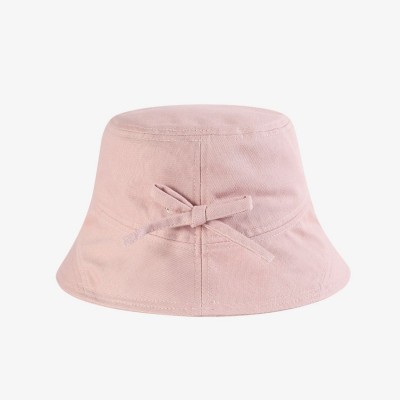 义乌帽厂粉色蝴蝶结盆帽定做图3