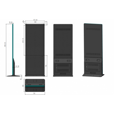 奇屏立式广告机 43/50/55/65/75/85寸图5