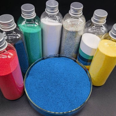 美缝剂环氧地坪填充用轻质彩砂 色彩丰富流动性强低增粘轻质砂填料图3