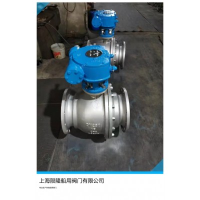 船用法兰手动涡轮球阀图3