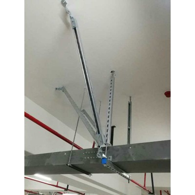 黄冈强弱电桥架抗震支架 400*100桥架抗震支吊架厂家图2