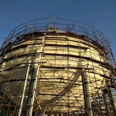 金昌石油储罐保温施工队铝皮泡沫玻璃球罐保温施工方案图4