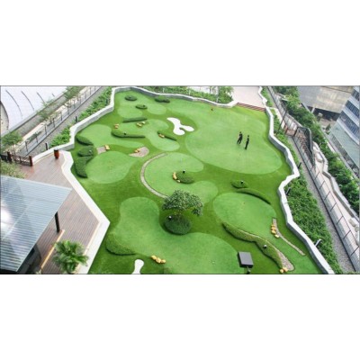 绵阳幼儿园楼顶嵌沙果岭设计 绵阳迷你高尔夫果岭练习场球场图5