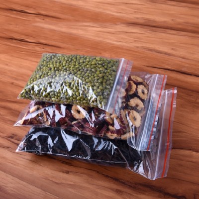 厂家直销PE平口袋 自封拉链袋 花生瓜子自封口胶袋图2