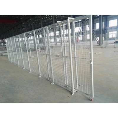 小区庭院隔离网，三角折弯护栏，机场防护网，养殖围网，多色桃型柱护栏网图2