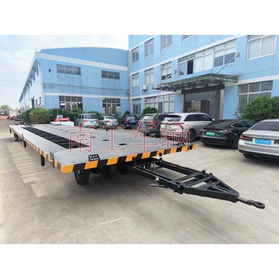 22吨预制移动方舱底盘 重型工业平板拖车图2