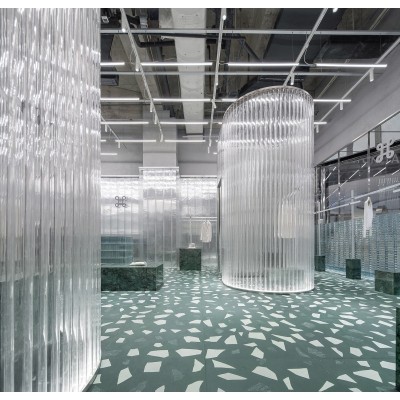 马赛克水磨石商场酒店地面砖防滑通体骨料拼花预制水磨石板图4