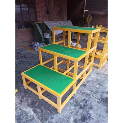 供应三层绝缘平台凳 玻璃钢绝缘防滑凳 河北博铭电力图2