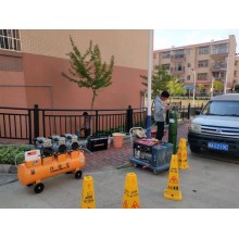 专业使用气体探测埋地管道损坏漏水和
