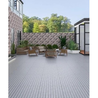 人造无机水磨石方块骨料规则拼花通体地面装饰砖马赛克水磨石图4