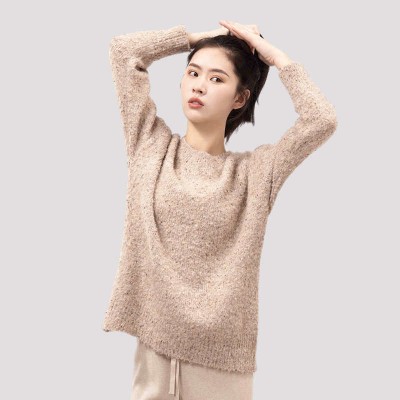 温碧霞代言IRENENA服装品牌套头长袖针织衫宽松休闲毛衣图2