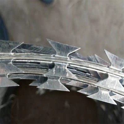 湖北现货刀片刺网厂家供应武汉防爬刺围墙黄石监狱防护网图2