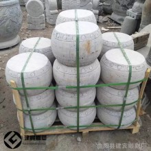 庭院石柱墩 石雕仿古柱墩石 古建景区青石柱基石 路障