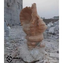 石雕海螺雕塑公园海洋动物石雕摆件