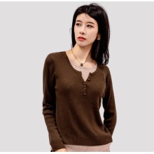 温碧霞代言IRENENA服装品牌雪花纹羊毛开衫长袖外套针
