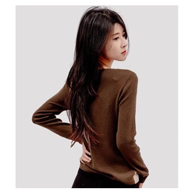 温碧霞代言IRENENA服装品牌雪花纹羊毛开衫长袖外套针织衫图2