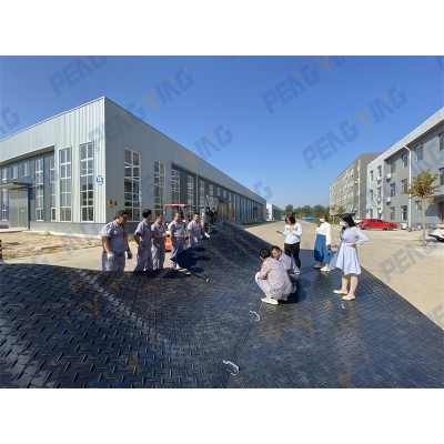 防滑塑料抗压板承重板 聚乙烯铺路板四爪铺路板 临时可移动路基板图2