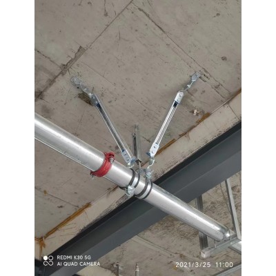 湖北建筑机电管线抗震支吊架 鄂州DN65消防管道抗震支吊架 抗震支吊架生产厂家图3