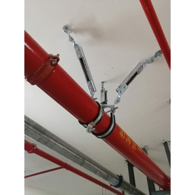 湖北建筑机电管线抗震支吊架 鄂州DN65消防管道抗震支吊架 抗震支吊架生产厂家图4