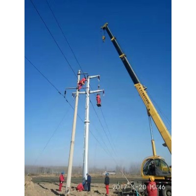 杭工电力钢杆10-220kv 钢管杆 电力钢管塔 生产厂家图2