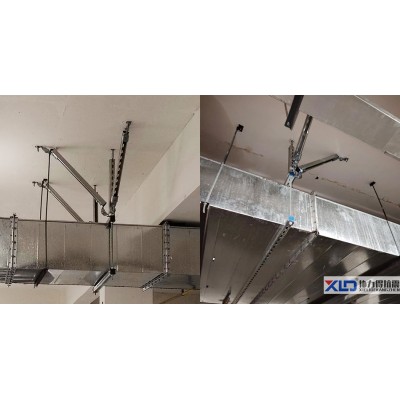 孝感当地电缆桥架抗震支架厂家 协力得400*100强弱电桥架抗震支架多种规格供应图2