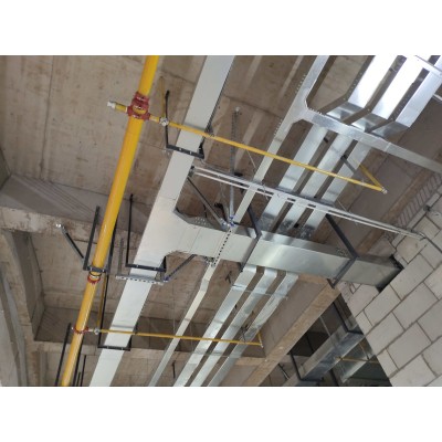 黄石强弱电桥架抗震支吊架300*100多规格桥架抗震支吊架生产厂家湖北协力得抗震支架图3