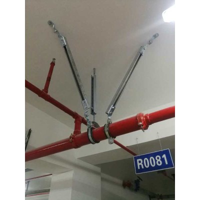 黄石抗震支架安装项目案例 黄石建筑机电管线抗震支吊架 湖北抗震支架厂家图2