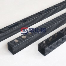 现货碳纤维方管矩形管 碳纤维支撑杆T