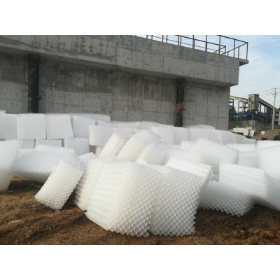 污水沉淀池蜂窝斜管销售安装Φ80斜管填料价格图5