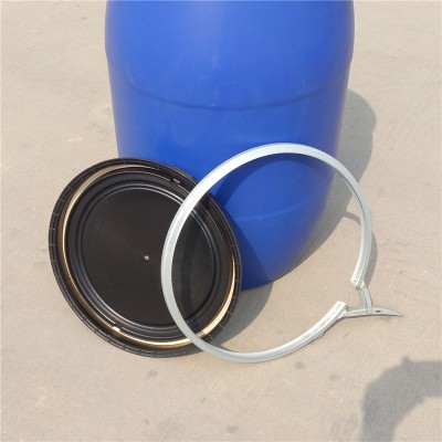 新佳塑业125升塑料桶125公斤抱箍桶125L法兰桶 125kg大口桶图2