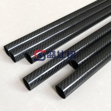 厂家直供3k哑光斜纹碳纤维圆管 高强度碳纤维制品 无乱纹碳纤维管