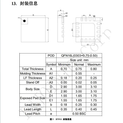 英集芯IP5911集成线性充电功能的低功耗8位POWER MCU芯片图4