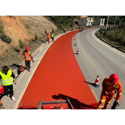 彩色高分子乳化沥青微表处 彩色高分子磨耗层 彩色乳化沥青图3