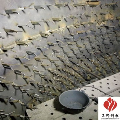 丽江选粉机壳体龟甲网耐磨浇注料施工方案图4