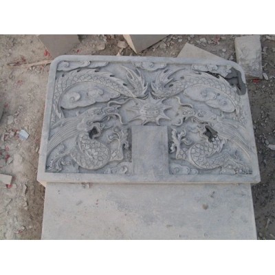 青石龙凤碑、青石龙头碑、青石墓碑图6