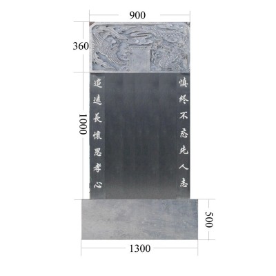 青石龟驼碑、青石墓碑、青石墓石、青石纪念碑图2