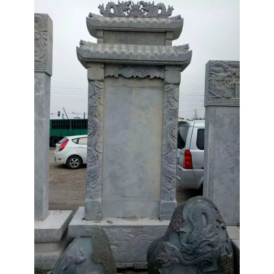 青石龟驼碑、青石墓碑、青石墓石、青石纪念碑图5